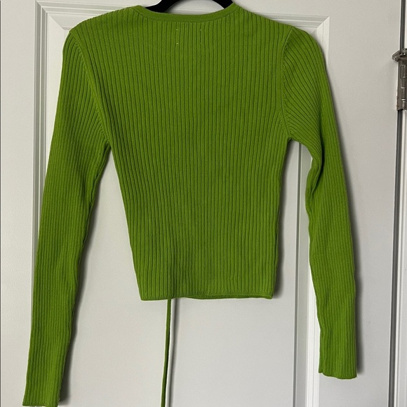 Asos Design Women Crew Neck Long Sleeve Cut Out Top - Picture 2 of 2